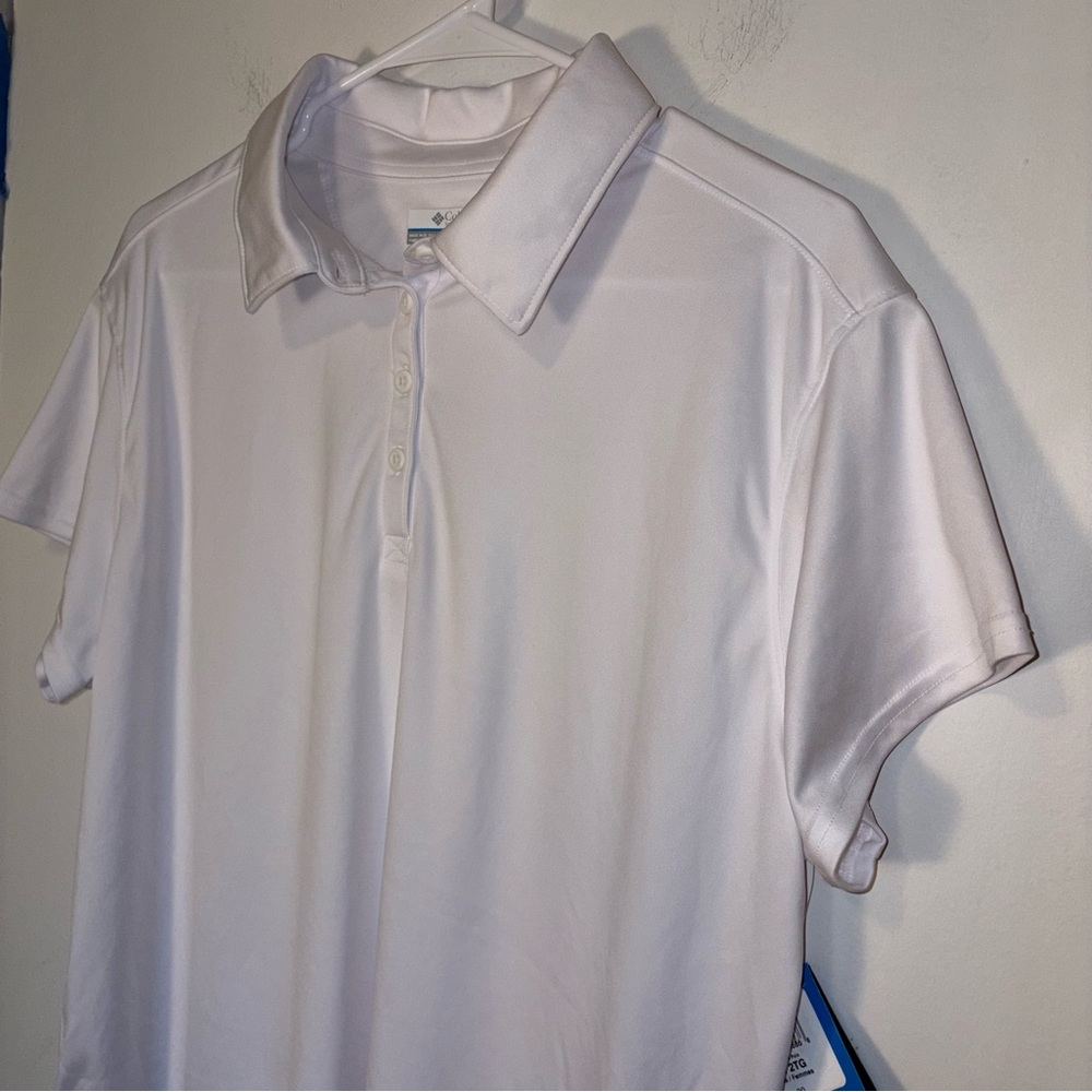 Columbia Women's PFG Tidal Tee Short Sleeve Omni-Shade Polo in White XXL $40 - Picture 5 of 10